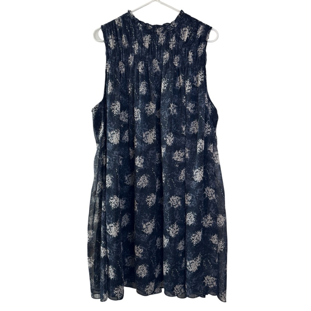 NWT Joie Baltic print sleeveless chiffon mini dress boho flowy romantic wmns xxl